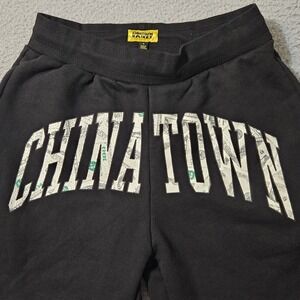 Chinatown‎ Market Shorts Small Fleece Streetwear Spell Out $100 Bills Arc Retro
